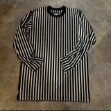 Yohji Yamamoto POUR HOMME 94AW パイルボーダーロングスリーブカットソー