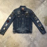 HYSTERIC GLAMOUR 11SS SP加工ロッカーズデニムジャケット