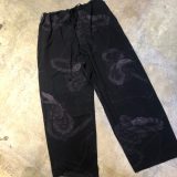 BLACK Scandal Yohji Yamamoto 19AW 蛇葡萄プリントレーヨンイージーパンツ