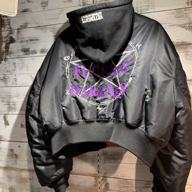 VETEMENTS 16AW Total Fucking Darkness MA-1