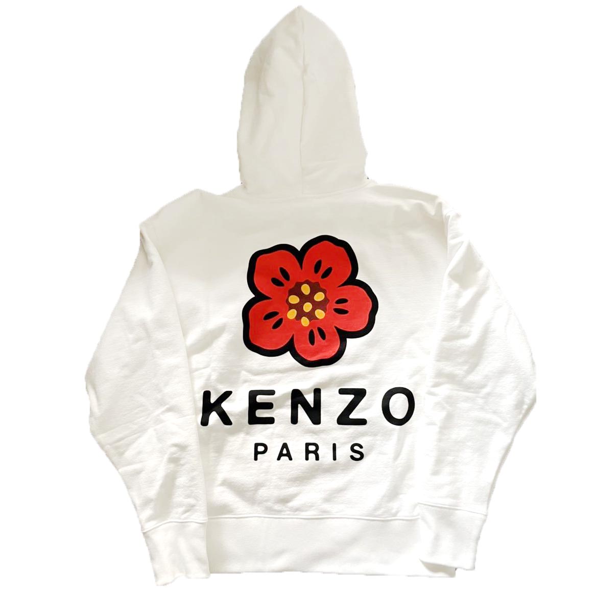 【即完売モデル】KENZO ニゴー フラワーロゴ プリント パーカー 人気L