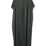 THE RERACS 20SS DIORAMA SEED STITCH COTTON STAND COLLAR DRESS