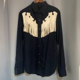 SAINT LAURENT PARIS 15SS Fringe Western Shirt