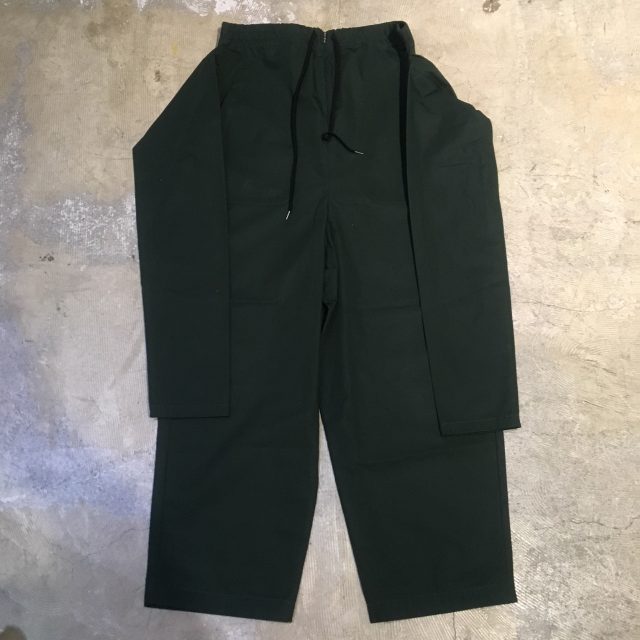 ohta 18SS Dark green maki pants