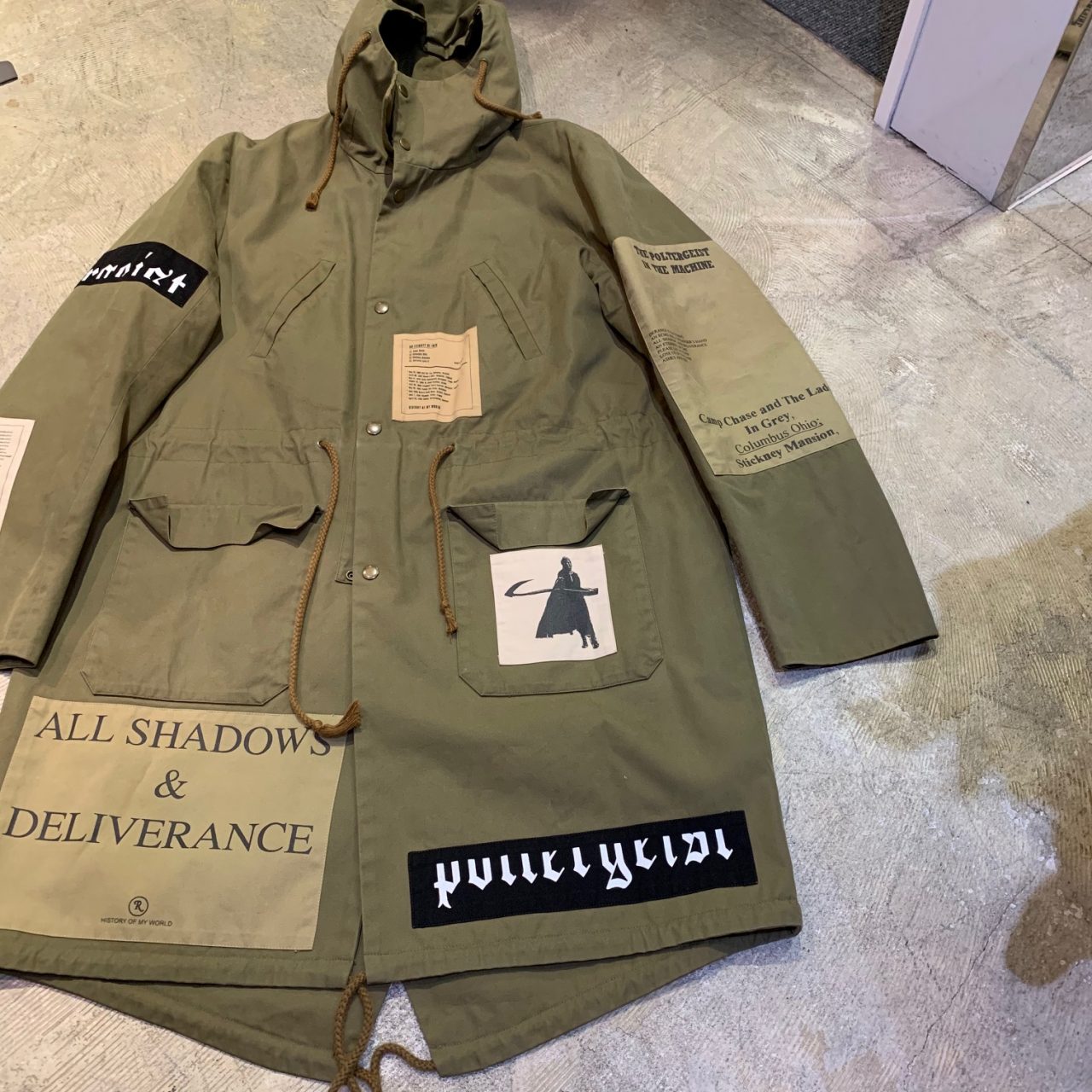 RAF SIMONS 2005AW POLTERGEIST FISHTAIL PARKA