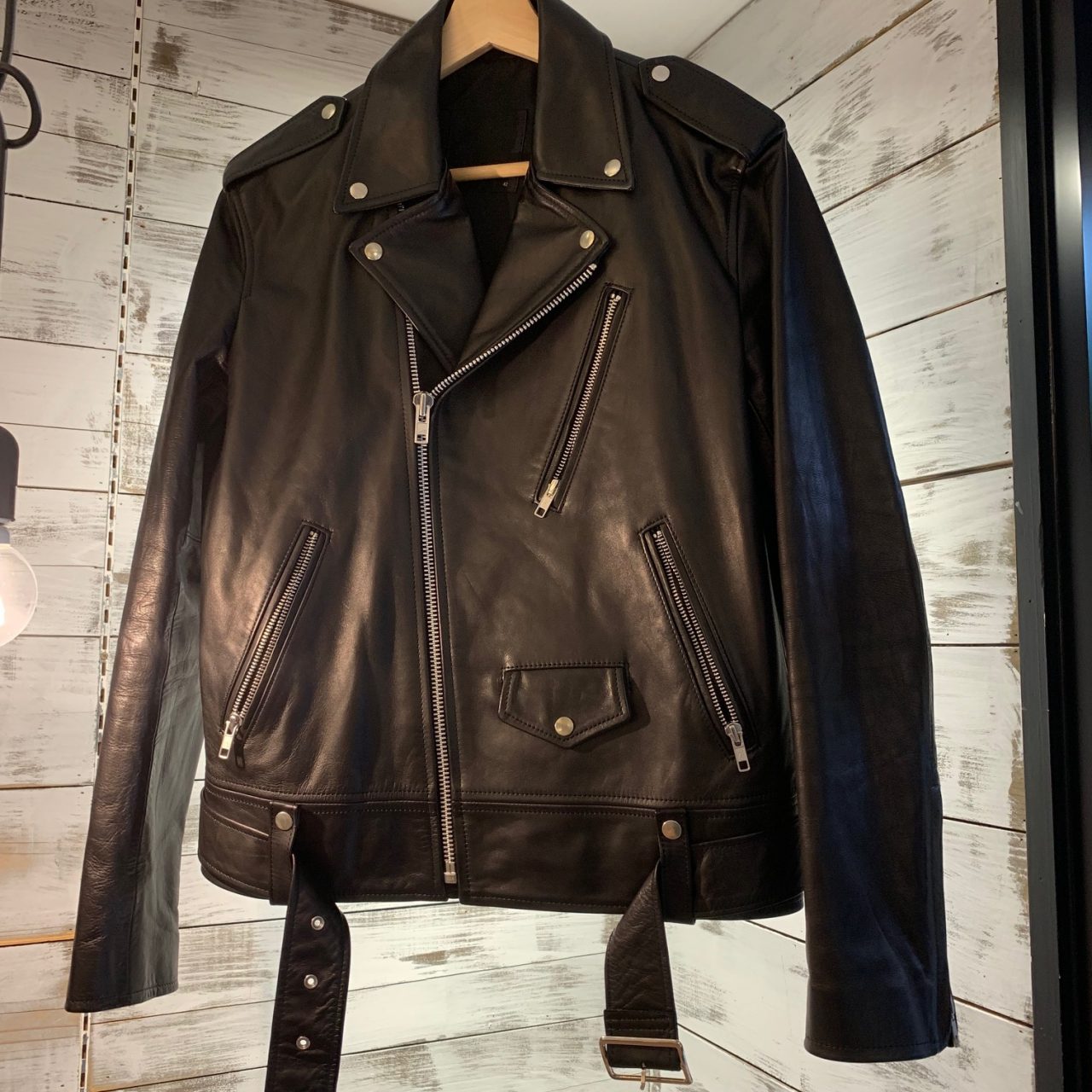 LAD MUSICIAN 17SS HORSE HIDE DOUBLE RIDERS JACKET