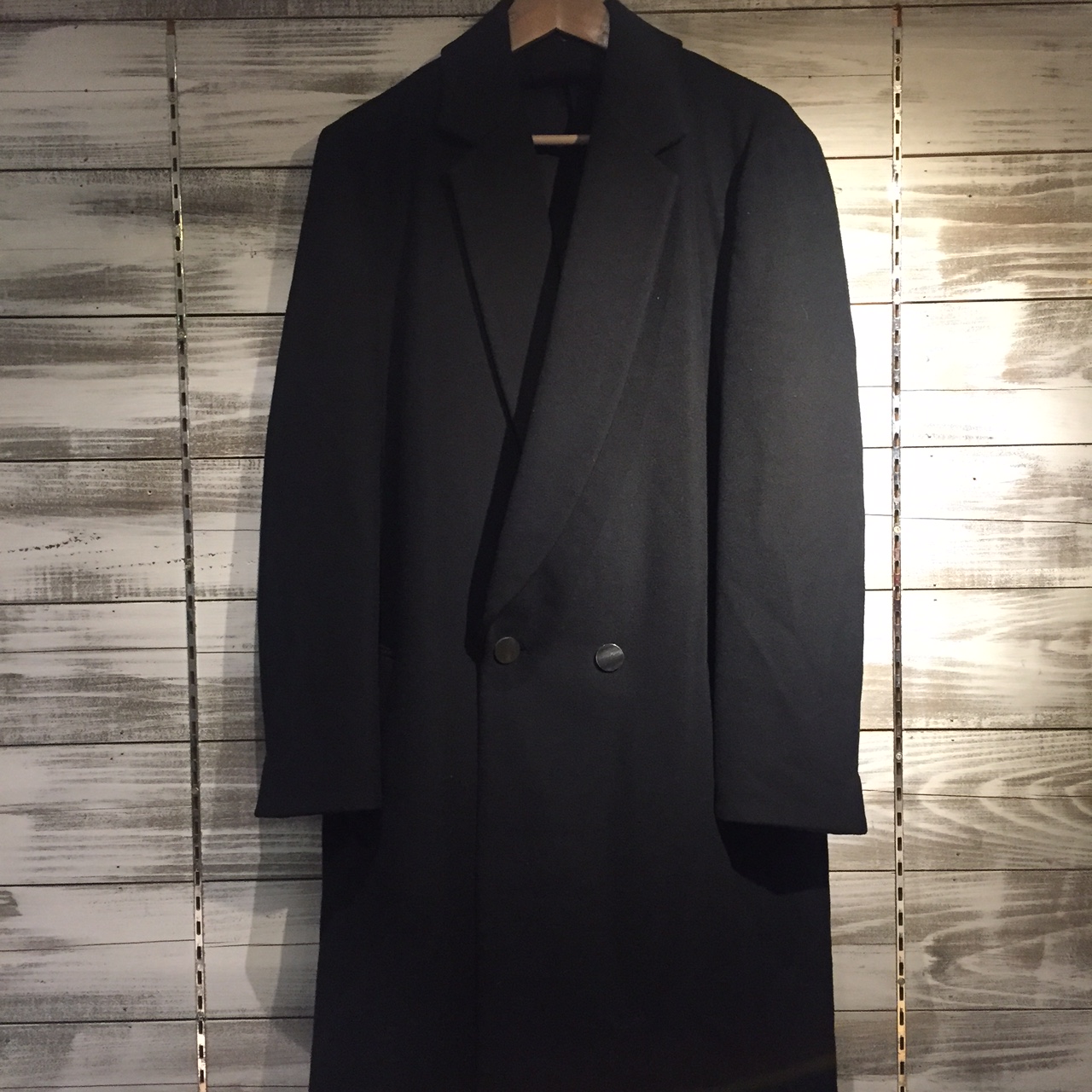 the Sakaki 15AW カシミヤ混ショールカラーチェスターコート