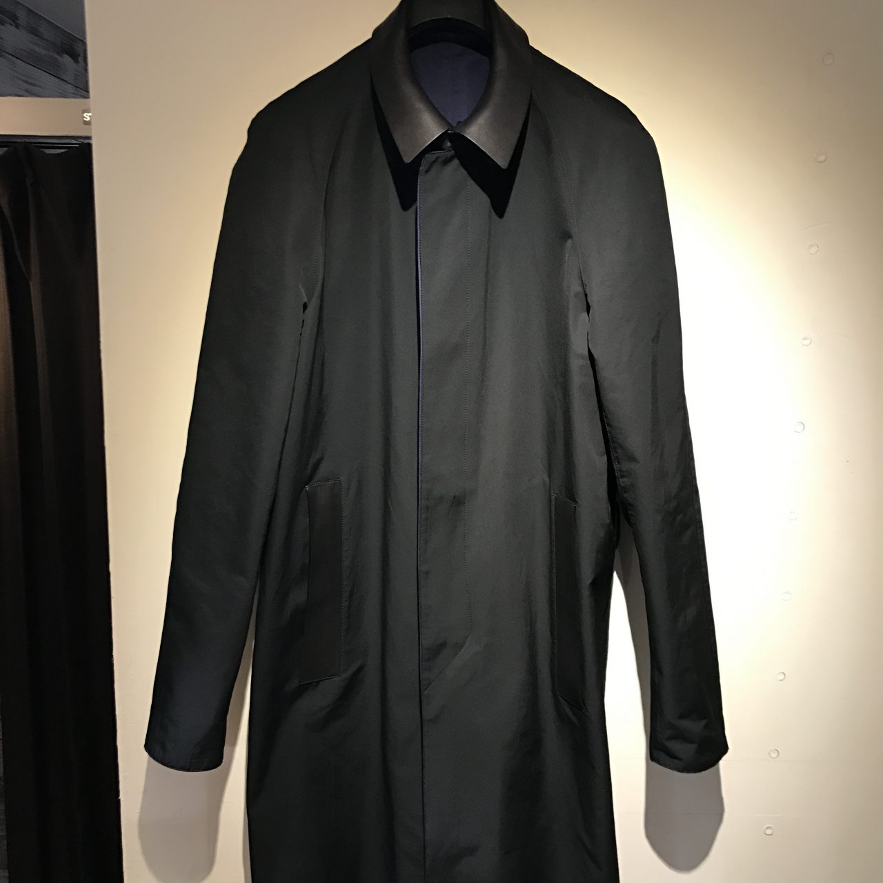 BALENCIAGA 11SS レザー切替リバーシブルコート