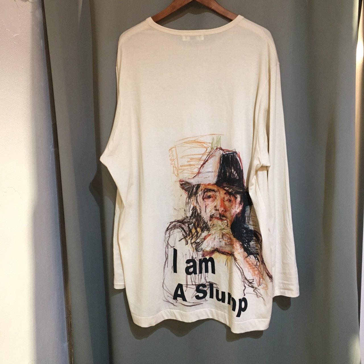 17SS Yohji Yamamoto POUR HOMME I am A Slump Long Sleeve T-shirts