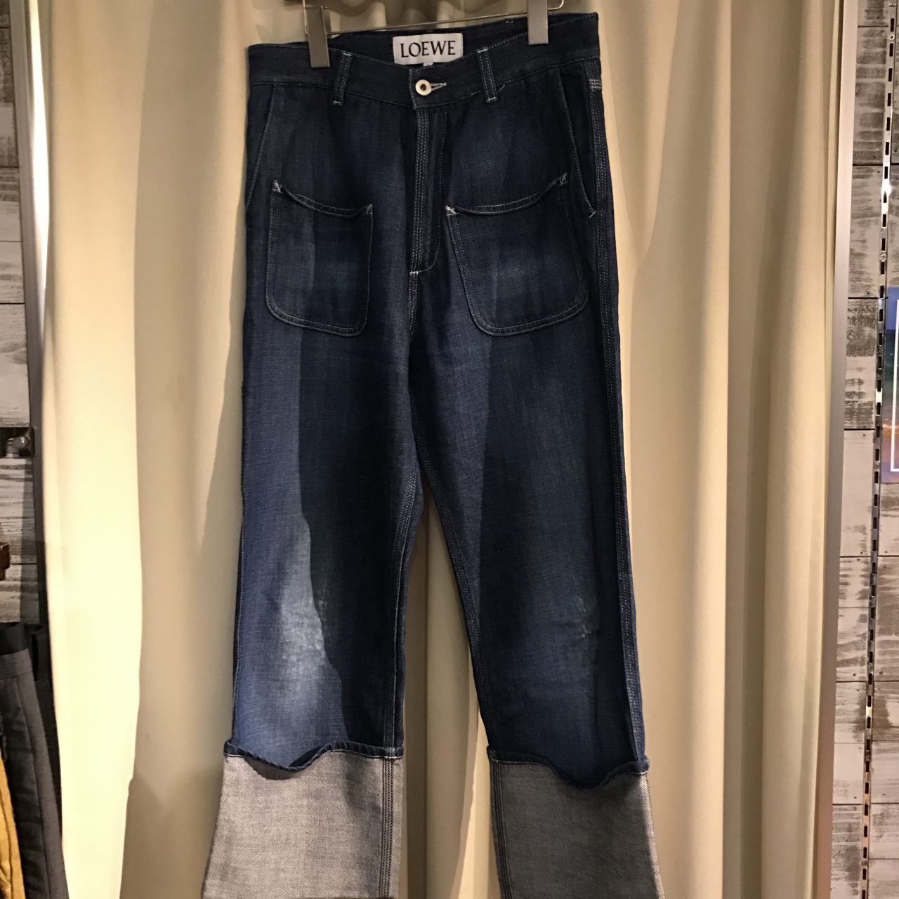 LOEWE 17SS PATCH POCKET JEANS