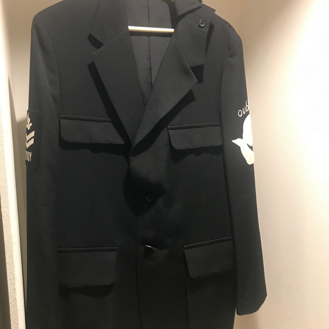 Yohji Yamamoto POUR HOMME 08SS 敗残兵期 LOOK16 鳩ワッペンウールギャバジンミリタリージャケット