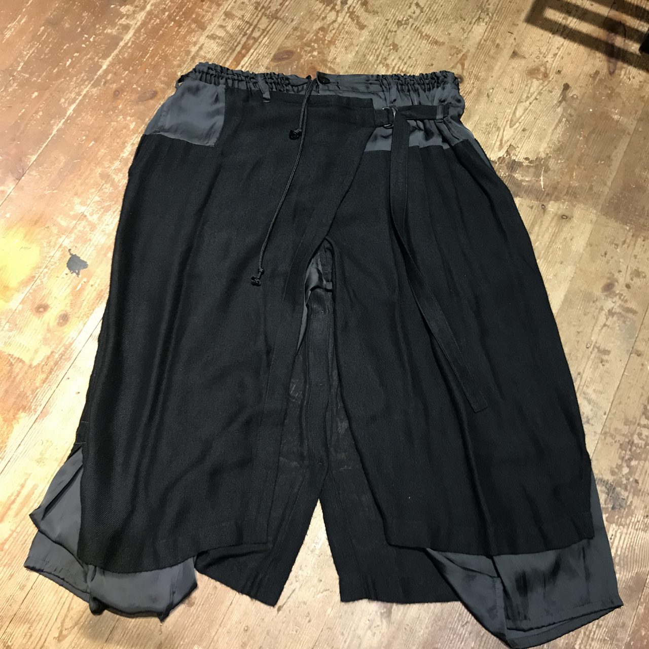 Yohji Yamamoto POUR HOMME 14SS LOOK8 切替ラップパンツ