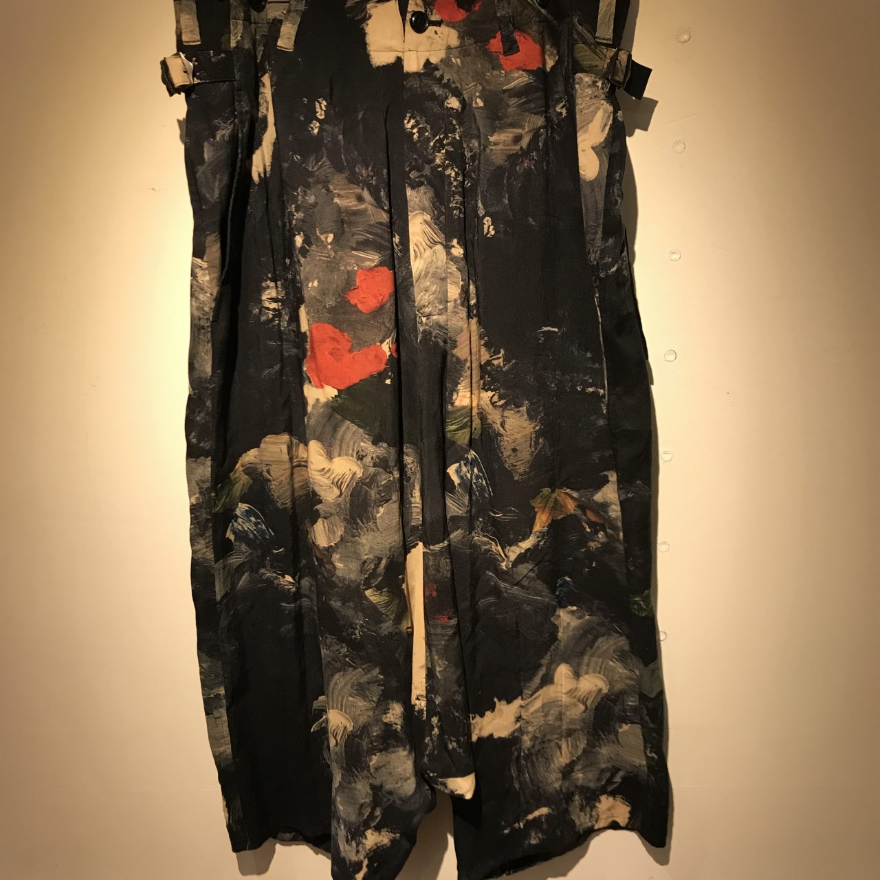 Yohji Yamamoto POUR HOMME 16SS 朝倉優佳 ペイントテンセルサルエルパンツ