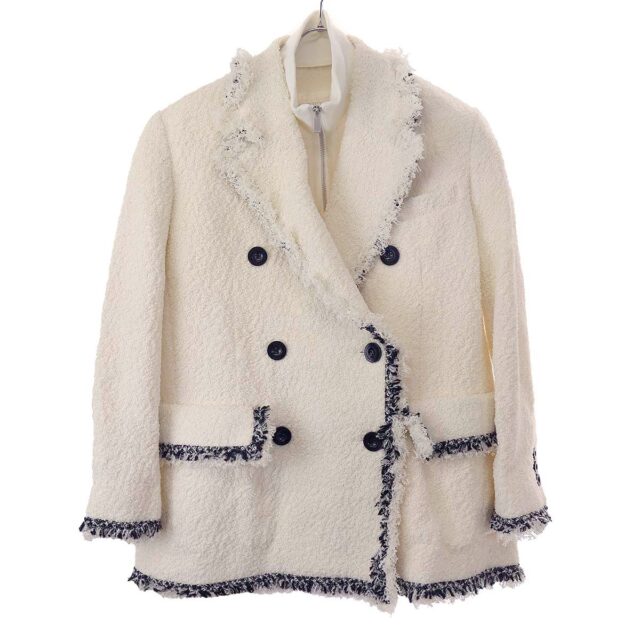 21aw sacai サカイ ウールメルトンコート（ガーメントバッグ付）