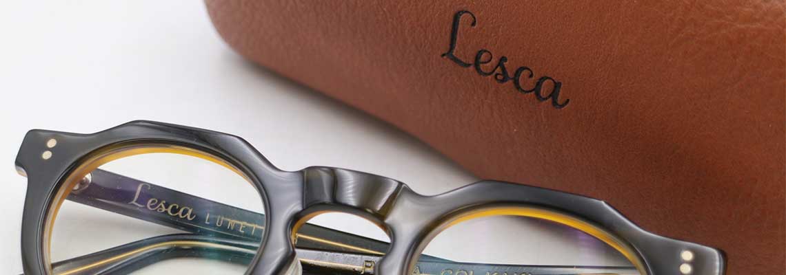 Lesca レスカ LIMITED EDITION TRAP PANTO 8mm ブラック&べっ甲 Lesca レスカ LIMITED EDITION TRAP PANTO 8mm ブラック&べっ甲